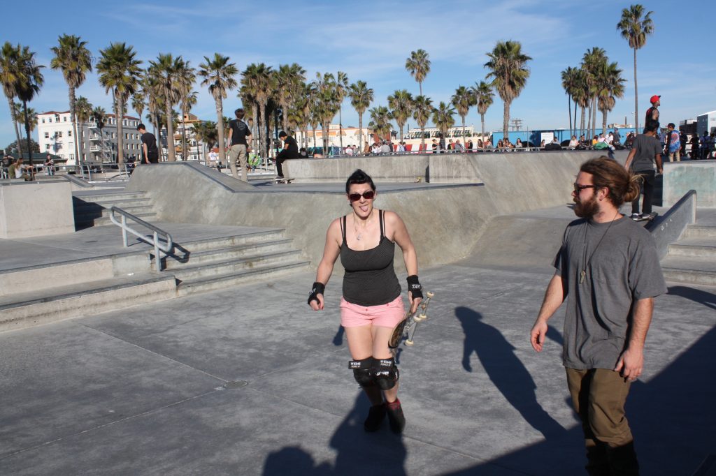 Skateboarding Venice Beach Skatepark