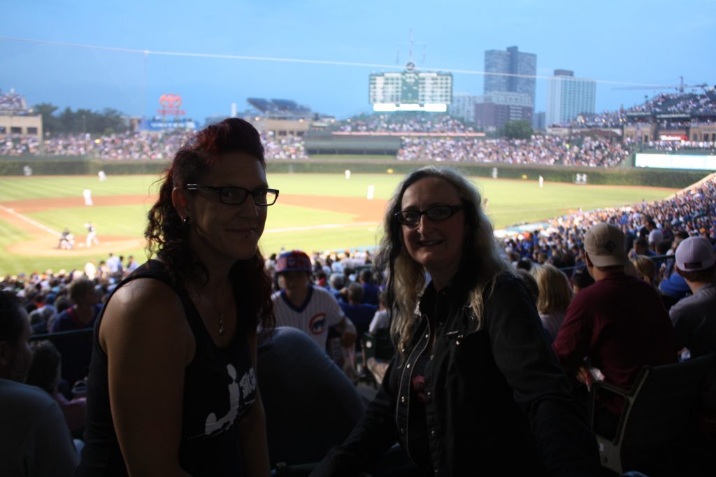 Watching Chicago Cubs at Wrigley Field